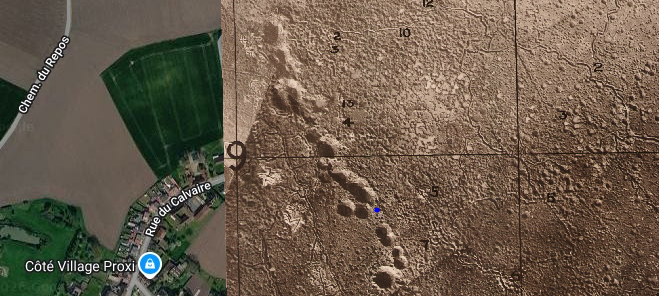 Aerial Photograph of Northern Craters